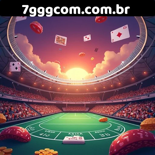 celular exibindo a interface escura e dourada do app 7GGG com slots e apostas ao vivo